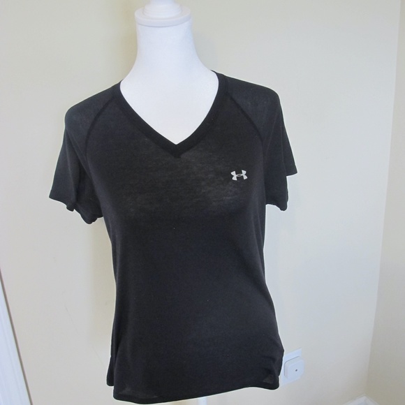 Under Armour Tops - Under Amour Women's Short Sleeve Shirt Top Size Small black EUC